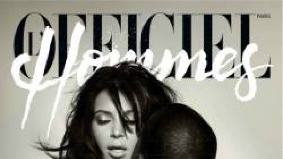 kim kardashian kanye west couverture officiel hommes