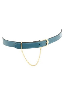 Fine ceinture en cuir vert, Asos