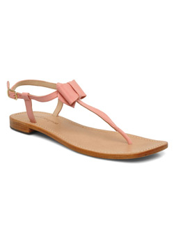 Les nu-pieds Lenora Mellow Yellow rose corail  de chez Sarenza